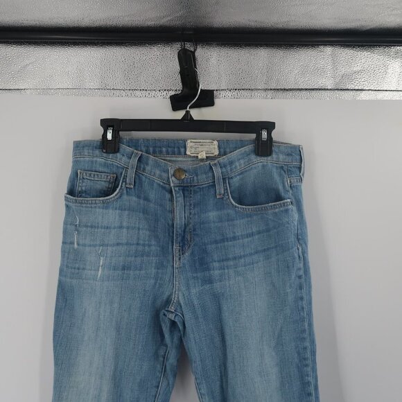 Current/Elliott Straight Leg Distressed Jeans Size 30 - Picture 5 of 9